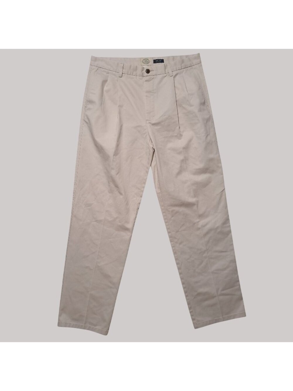 St Johns Bay 38x34 Worry Free Classic Fit Pleated Pants Cotton Relaxed Fit